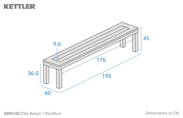 ELBA 6 Seater Aluminium & Teak Outdoor Dining Set - Image 7