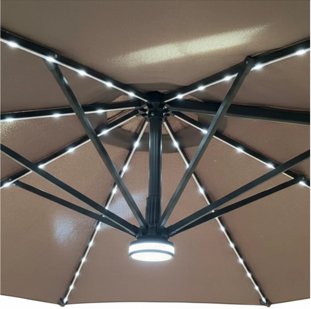LED Premium Cantilever Parasol - Image 5