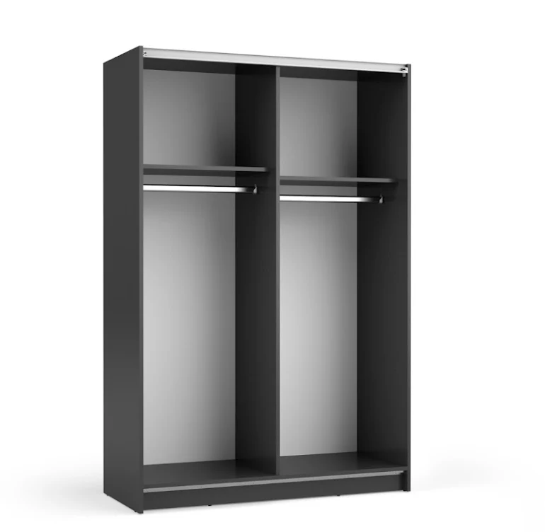 SOFIA 120cm | Black Sliding Wardrobe with Mirror β 120cm - Image 3