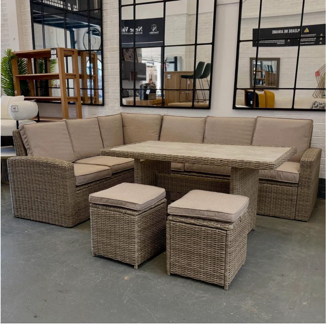 WENTWORTH Rattan Dining Corner Set - Image 2