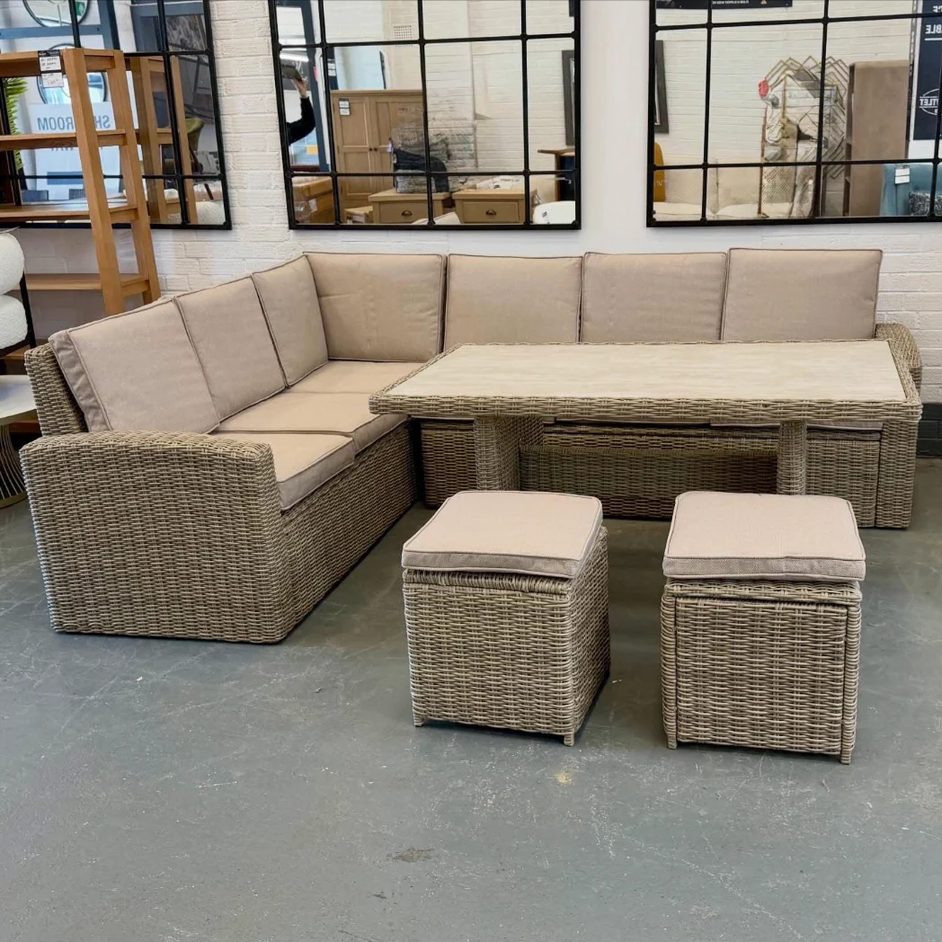 WENTWORTH Rattan Dining Corner Set - Image 3